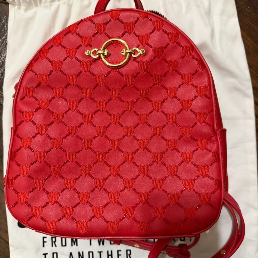 Red Designer Backpack - Picture 5 of 12